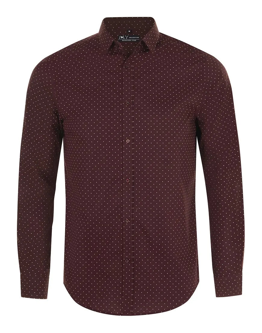 BECKER MEN POINTS-Mens polka dot shirt