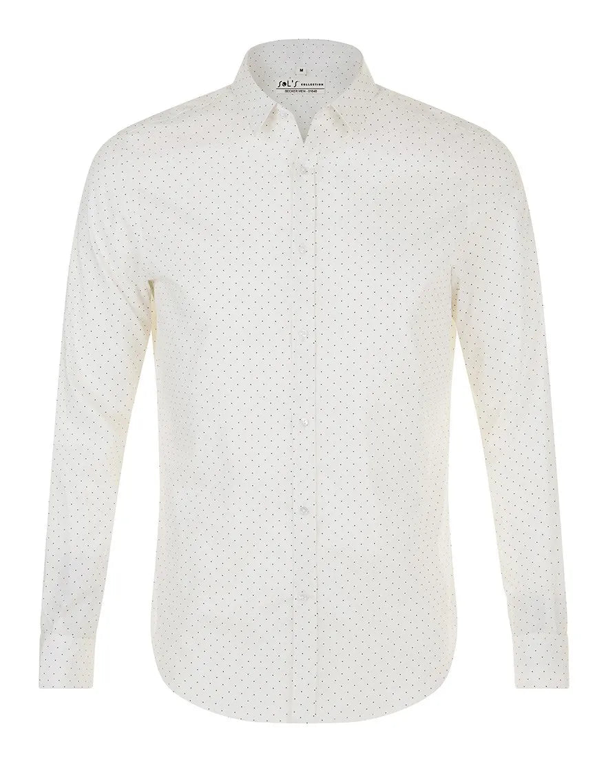 BECKER MEN POINTS-Mens polka dot shirt