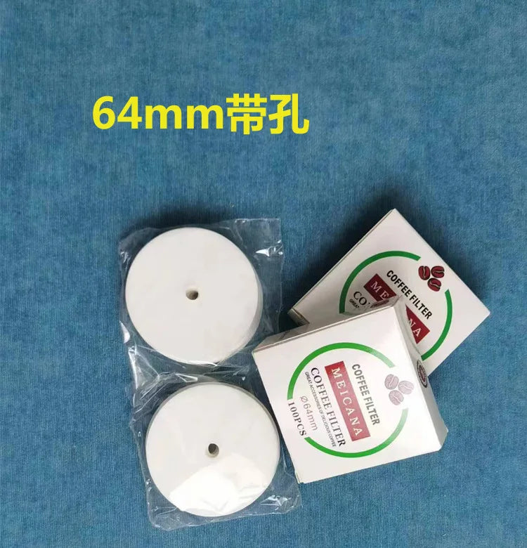 100pcs round coffee filter paper 56mm 60mm 68mm for espresso coffee maker v60 dripper coffee filters tools moka pot paper filter