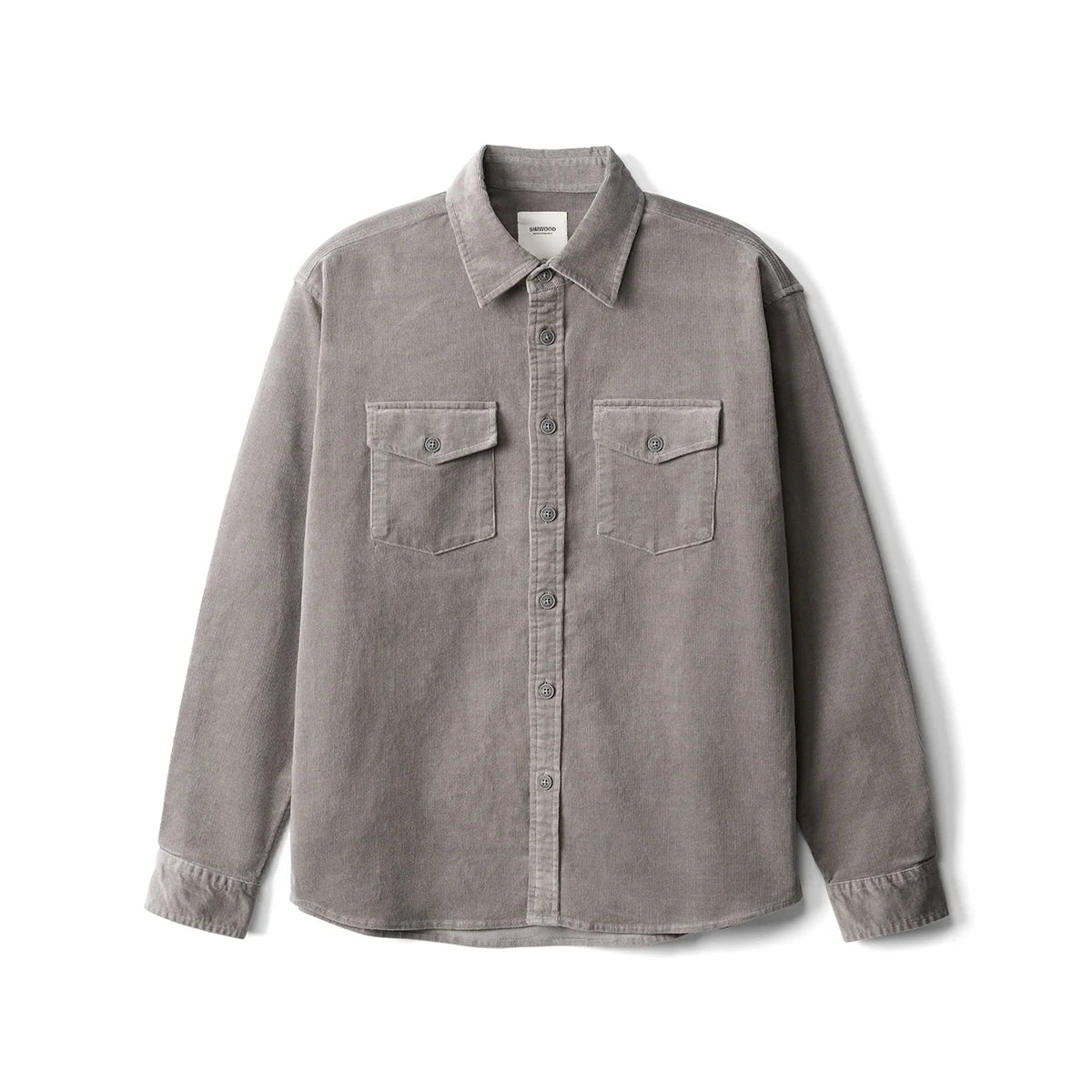SIMWOOD 2024 Autumn Winter New Oversize 300gsm Corduroy Fabric Shirts Men Vintage Chest Pockets Shirts