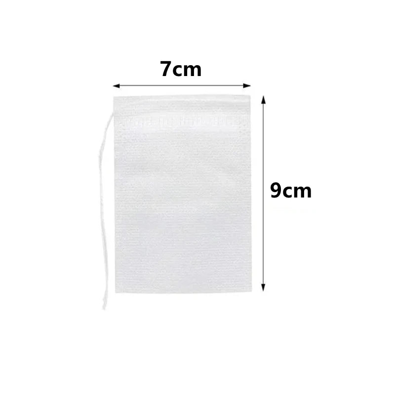 disposable teabags non-woven fabric tea filter bags for coffee spice tea bag with empty tea bags with strings nylon filter bag