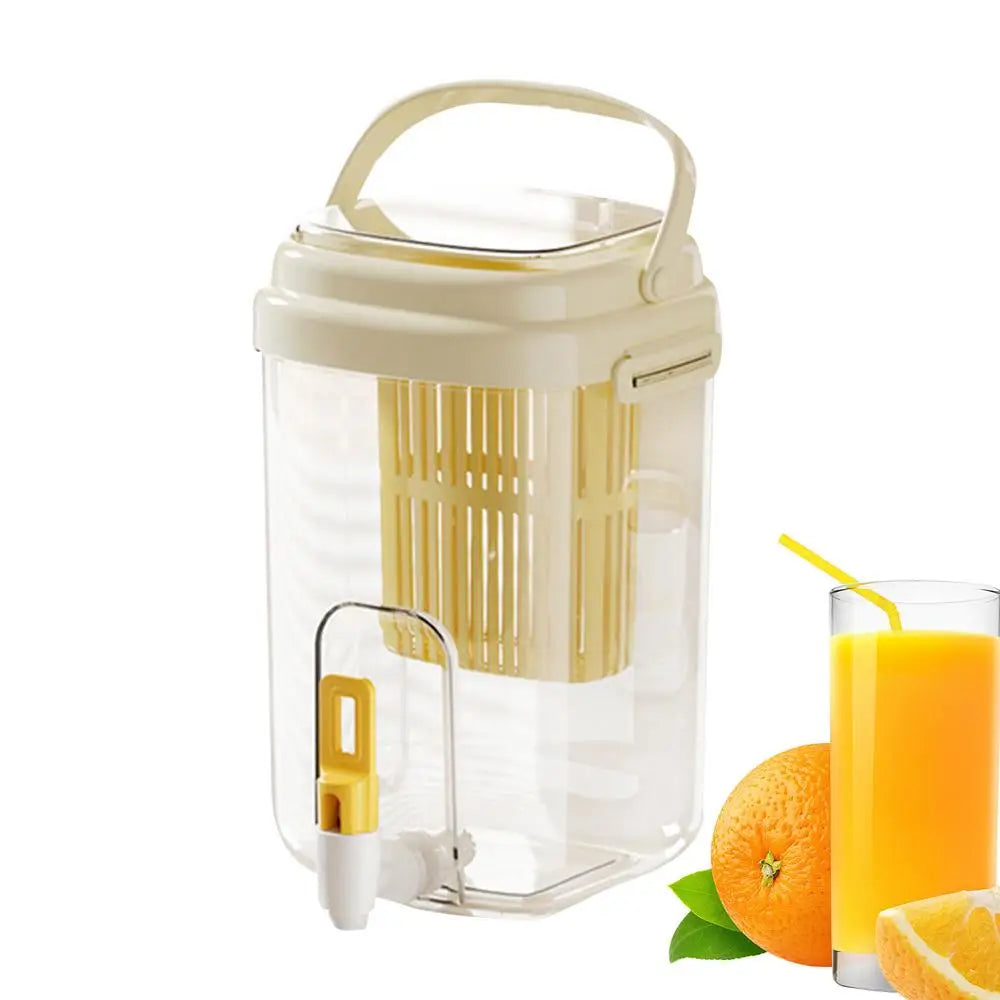 Outdoor Beverage Dispenser Handled Outdoor Beverage Dispenser With Filter Large Capacity Fridge Soda Lemonade And Water Bottle