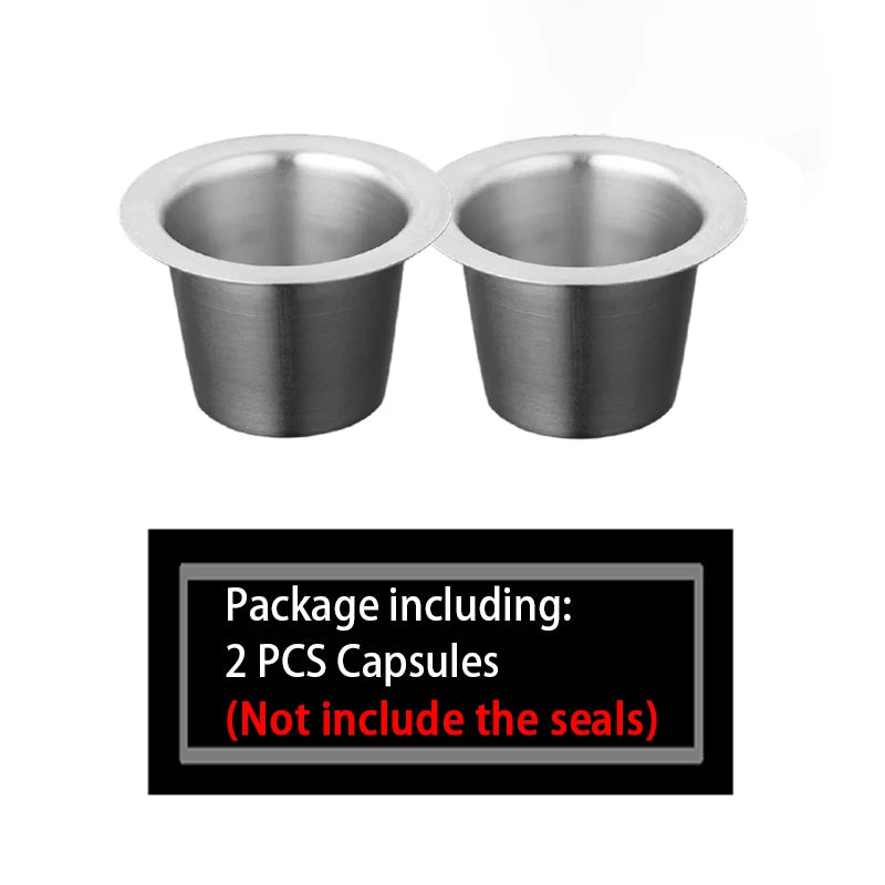 refill coffee capsules or foil seal lids sell separately stainless steel refillable coffee filters cup compatible with nespresso