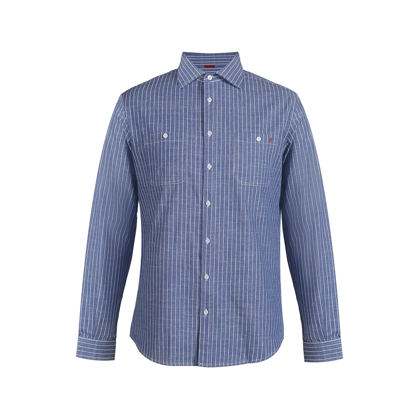 CHCH Men's Shirt 2024 New Blue Striped Top Business Casual Bottom Shirt