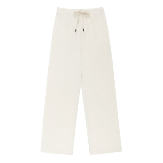 Women spring summer daily pleats banding Widepants