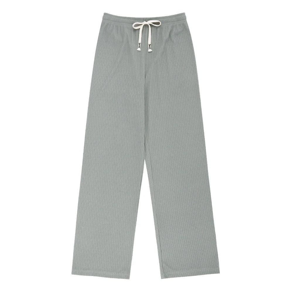 Women spring summer daily pleats banding Widepants