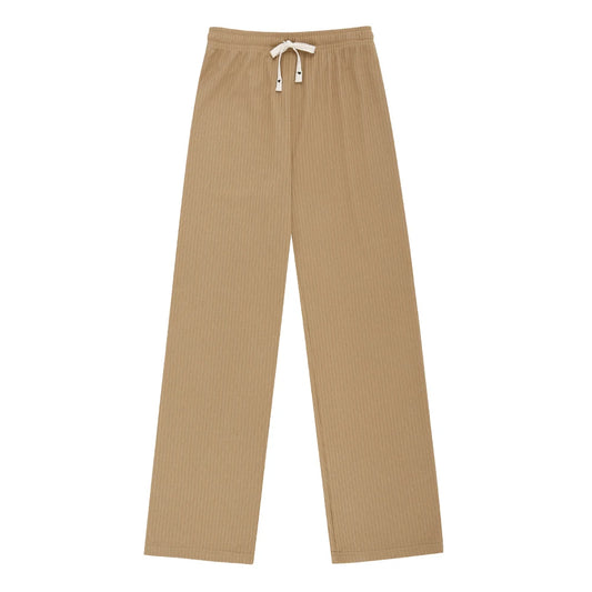 Women spring summer daily pleats banding Widepants