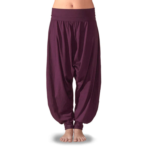 Pantalones Harem Turcos Ancho tiro bajo Tallas grandes  pantalón de Algodón calidad Pilates Danza Meditación