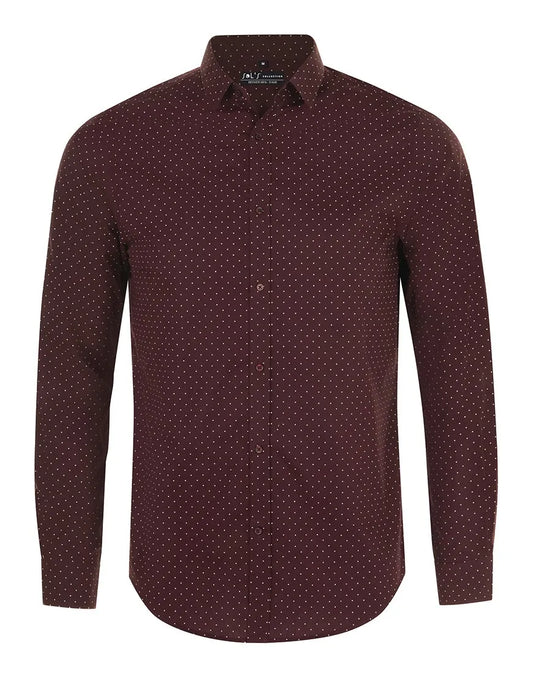 BECKER MEN POINTS-Mens polka dot shirt