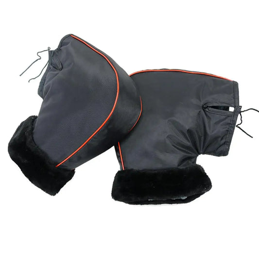 1 Pair Motorcycle Handlebar Gloves Windproof Winter Thickened Warm Handlebar Muffs Thermal Cover Gloves For Winter Riding 2020 H