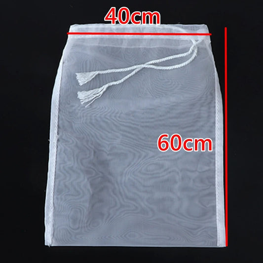 reusable food strainer bag fine mesh  grade nylon filter  net kitchen soy coffee for milk home brewing hop s