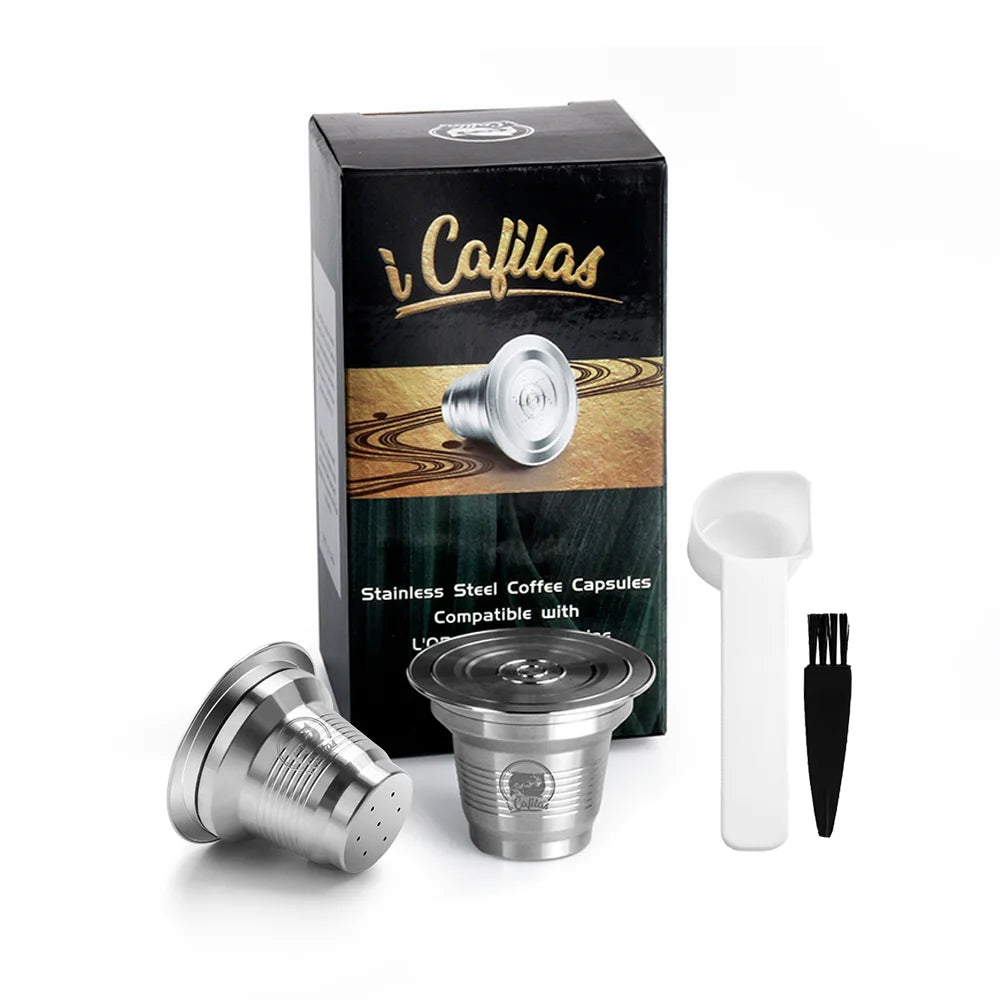 recafimil reusable xxl coffee capsule for lor machine pod stainless steel refillable crema coffee filter