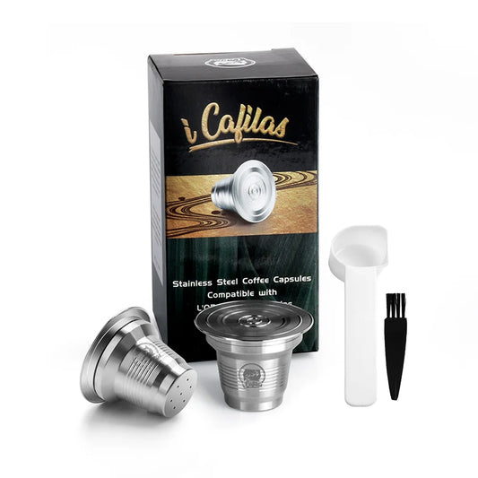 recafimil reusable xxl coffee capsule for lor machine pod stainless steel refillable crema coffee filter