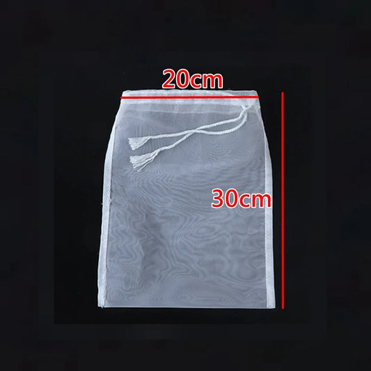 reusable food strainer bag fine mesh  grade nylon filter  net kitchen soy coffee for milk home brewing hop s