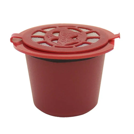 Coffee Capsule Refillable Reusable Herbruikbare Hervulbare Nespresso Machine Capsule Plastic Filter Cups Spoon Brush