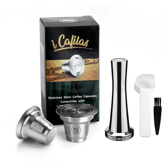 recafimil reusable xxl coffee capsule for lor machine pod stainless steel refillable crema coffee filter
