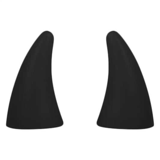 1 Pair 3D Devil Horn Car Helmet Stereo Bumper Hood Stickers Car Roof Decoration Halloween Bull Horn Ornaments Car Exterior Decor