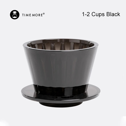 timemore b75 basket coffee dripper crystal eye pour over coffee filter pctg 1-2cups coffee maker flat bottom increase uniformity
