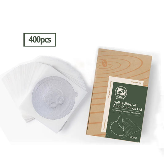 icafilas disposible nespresso vertuo coffee capsule seal aluminum foils cream cafe filter lid sticker for nespresso vertuo plus