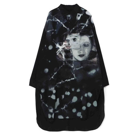 FANTASTION Dark Series Mystic Eye Unsiex shirt Oversized Men's casual shirts items mens designer clothes korean popular clothes