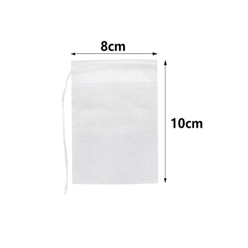 disposable teabags non-woven fabric tea filter bags for coffee spice tea bag with empty tea bags with strings nylon filter bag