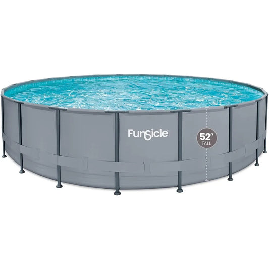 22ft x 52in Round Oasis Above Ground Pool  with SkimmerPlus Filter Pump & Ladder