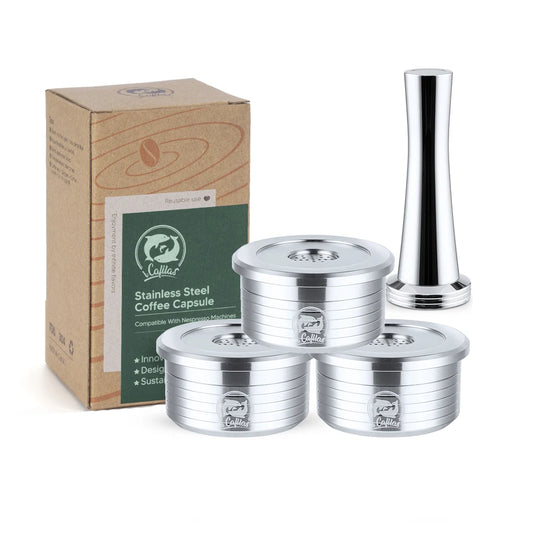 reusable capsule for delta q ndiq7323 miniqool coffee maker mchine stainless steel espresso coffee filter pods accessories
