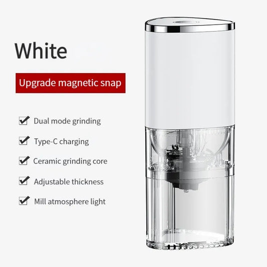 portable electric coffee grinder type c usb charge ceramic grinding core home coffee beans pulverizer grinder