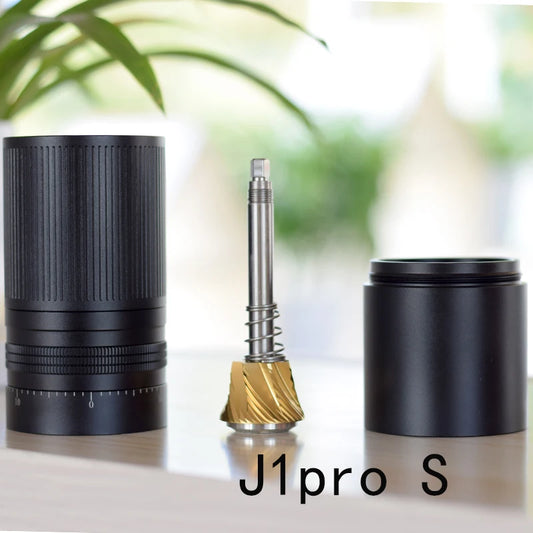 new jaffee j1-pro manual coffee grinder with 39.8mm 7core burr external adjustable design portable coffee mill