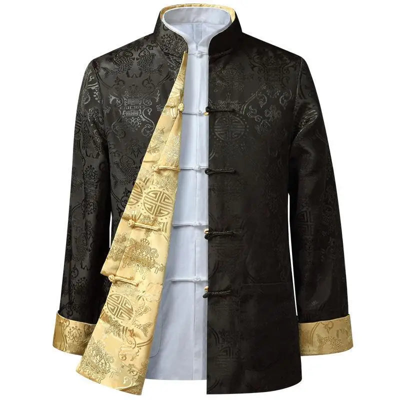 Chinese Style Men's Shirts Kung Fu Coats China New Year Tang Suit Traditional Clothing For Men Jackets Hanfu Men Clothing