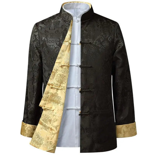 Chinese Style Men's Shirts Kung Fu Coats China New Year Tang Suit Traditional Clothing For Men Jackets Hanfu Men Clothing