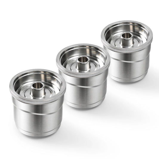 resuable coffee capsule filter for x7 illy y3 illy y5 coffee machine refillable stainless steel coffee pod with tamper & holder