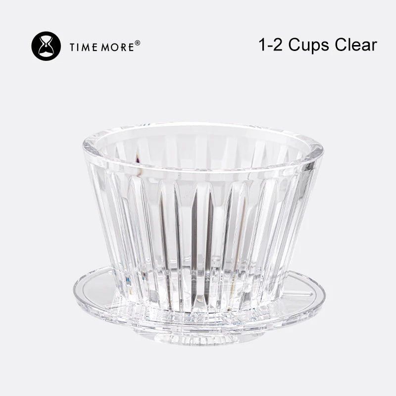 timemore b75 basket coffee dripper crystal eye pour over coffee filter pctg 1-2cups coffee maker flat bottom increase uniformity