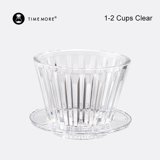 timemore b75 basket coffee dripper crystal eye pour over coffee filter pctg 1-2cups coffee maker flat bottom increase uniformity