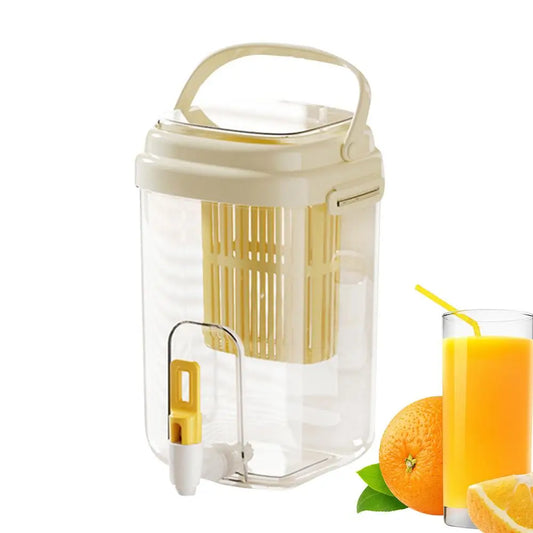Outdoor Beverage Dispenser Handled Outdoor Beverage Dispenser With Filter Large Capacity Fridge Soda Lemonade And Water Bottle