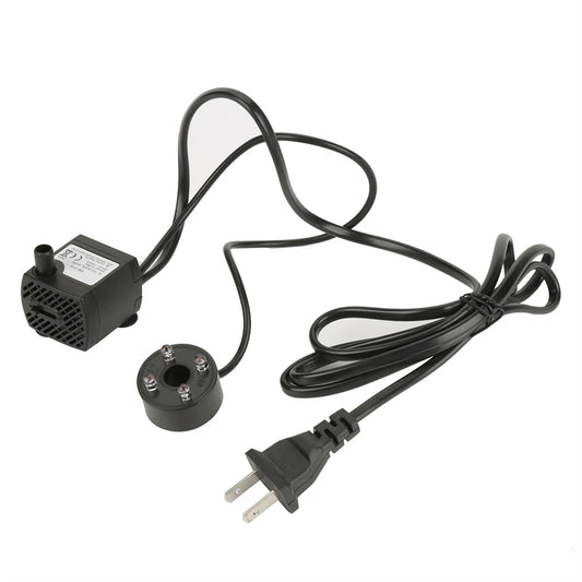 2W Submersible Water Pump With LED Light Super Silent Fish Tank Aquarium LED Pump Aquarium Filter Fountains Ponds Statuary Decor