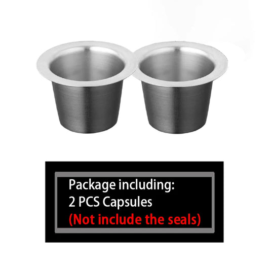 refill coffee capsules or foil seal lids sell separately stainless steel refillable coffee filters cup compatible with nespresso