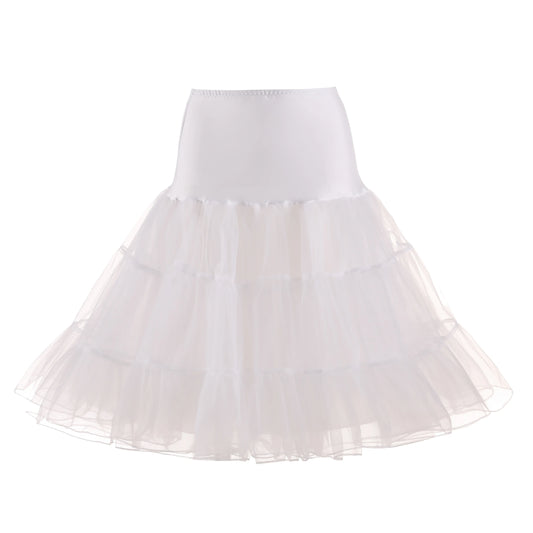 Women's 50S Vintage Tulle Petticoat Half Slip Tutu Underskirt