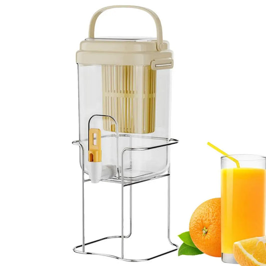 Outdoor Beverage Dispenser Handled Outdoor Beverage Dispenser With Filter Large Capacity Fridge Soda Lemonade And Water Bottle