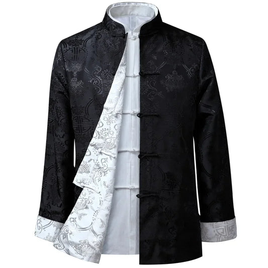 Chinese Style Men's Shirts Kung Fu Coats China New Year Tang Suit Traditional Clothing For Men Jackets Hanfu Men Clothing
