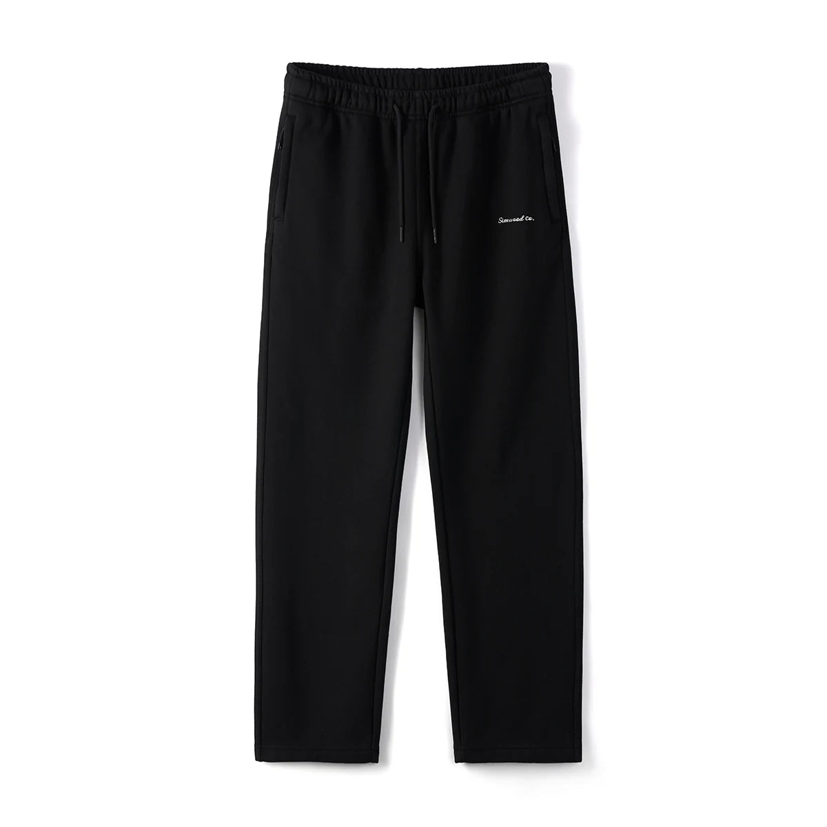 SIMWOOD 2024 Autumn Winter New Loose Straight Warm Fleece Liner Jogger Men 400gsm Antistatic Comfortable Sweatpants