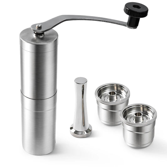 resuable coffee capsule filter for x7 illy y3 illy y5 coffee machine refillable stainless steel coffee pod with tamper & holder