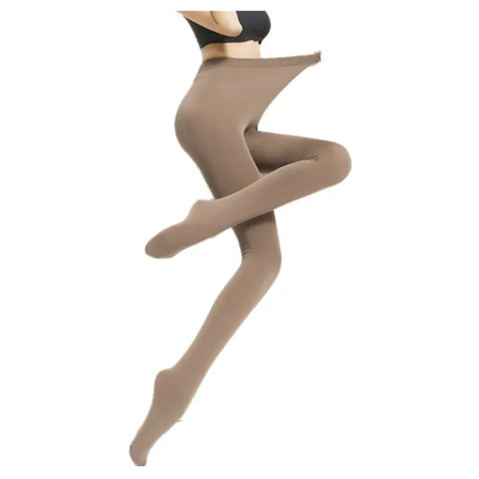 DOIAESKV Women Tight Plus Size Warm Winter Fleece Pantyhose 120D High Waist Female Stretchy Autumn Velvet Thermal Stocking Women