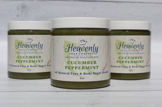 Cucumber Peppermint Brown Sugar Face &amp; Body Scrub