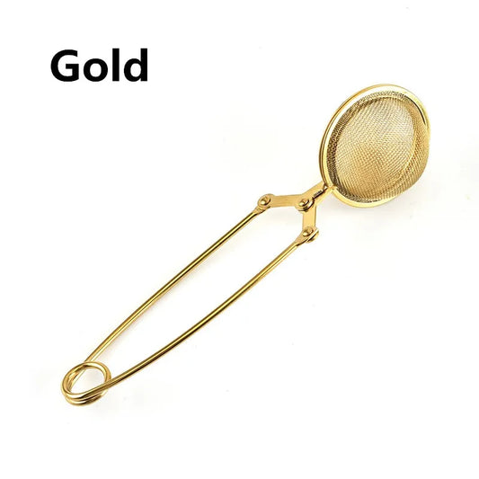 tea infuser stainless steel sphere mesh tea strainer coffee herb spice filter diffuser handle tea ball match tea bags
