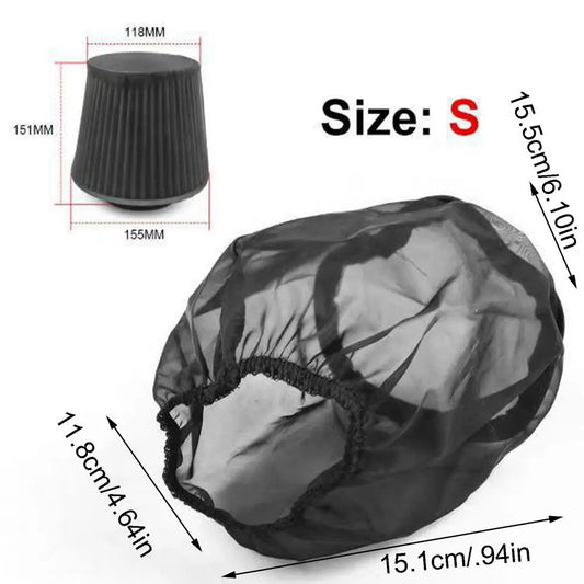 Air Intake Cover Car Cold Air Filter Protective Cover Waterproof Rain Sock Dustproof Air Filter Wrap For Air Intake Filters