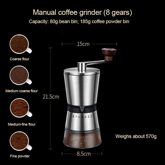 manual coffee grinder high quality hand coffee mill with ceramic grinding core adjustable home portable coffee grinding tools