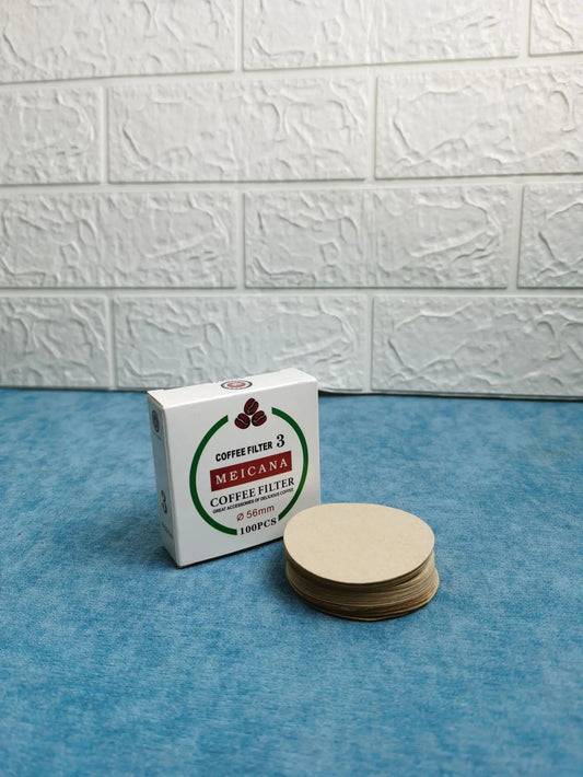 100pcs round coffee filter paper 56mm 60mm 68mm for espresso coffee maker v60 dripper coffee filters tools moka pot paper filter