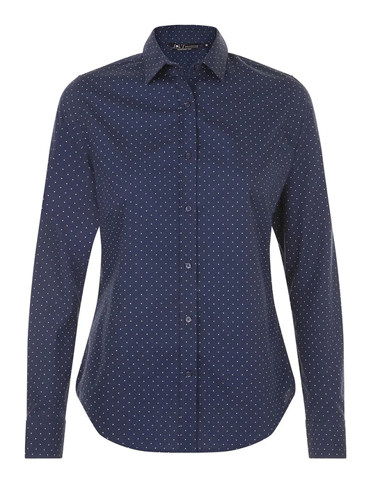 BECKER WOMEN POINTS-WOMEN's polka dot shirt-100% cotton